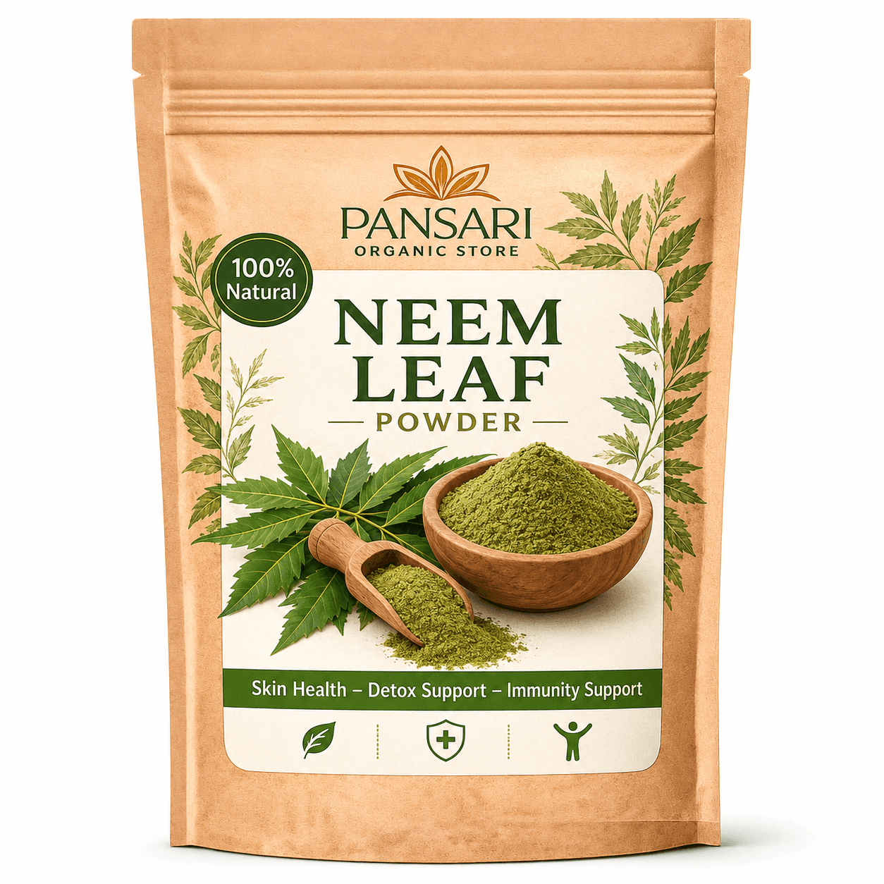 Premium Neem Leaf Powder (100% Pure & Organic) image 1