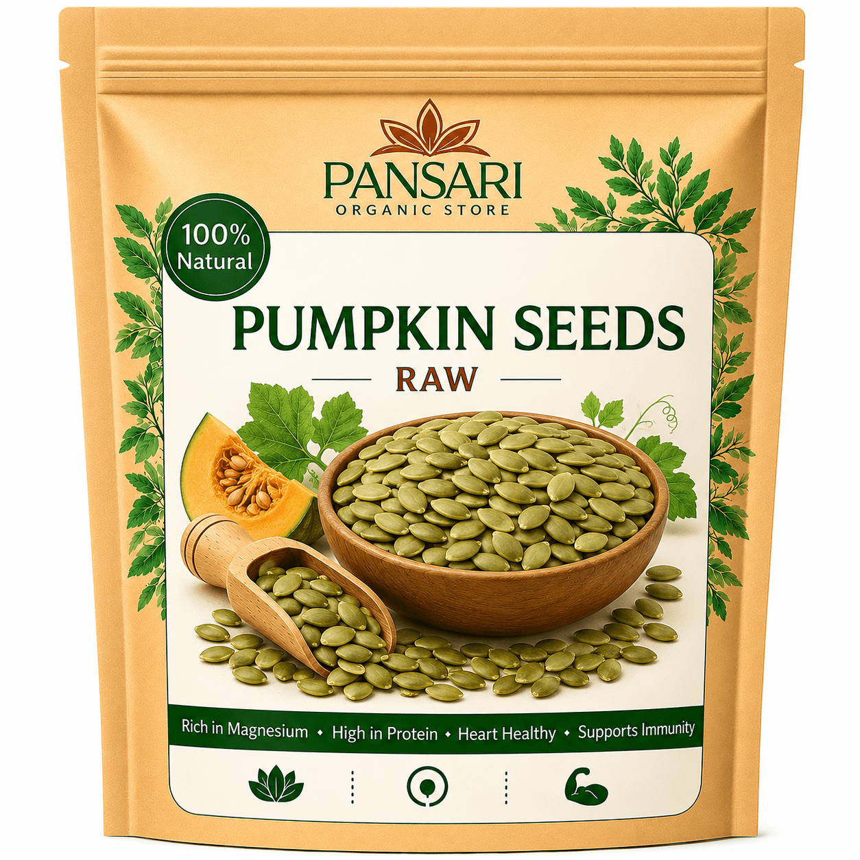 Premium Organic Pumpkin Seeds | Natural Raw Seeds | image 1