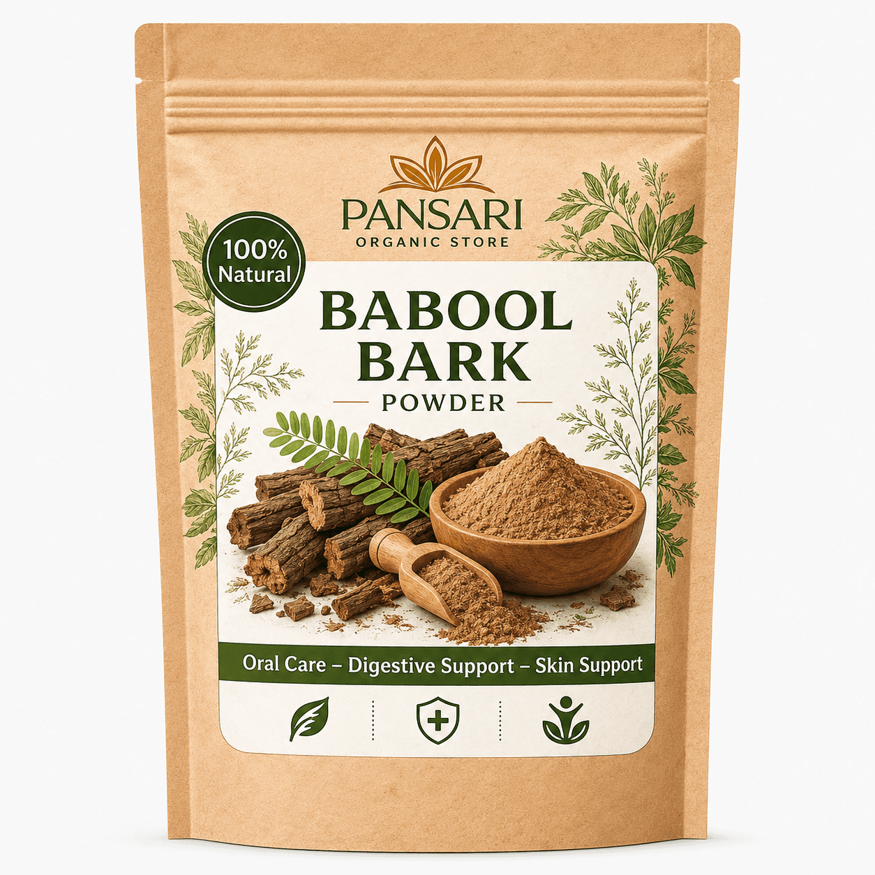 Premium Pure Babool Bark Powder image 1