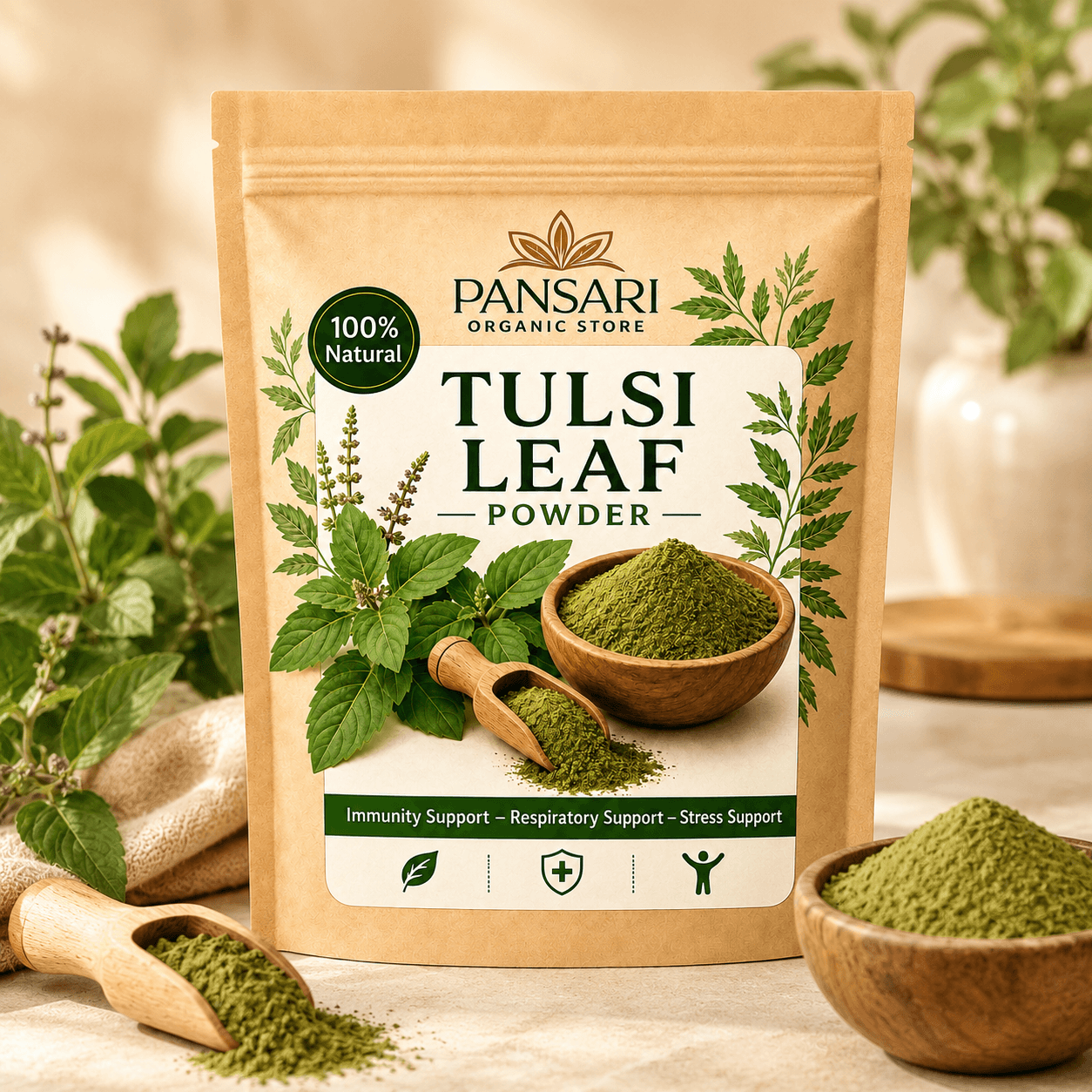 Premium Pure Tulsi Powder image 4