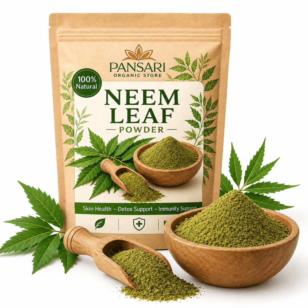 Premium Neem Leaf Powder (100% Pure & Organic) image 4