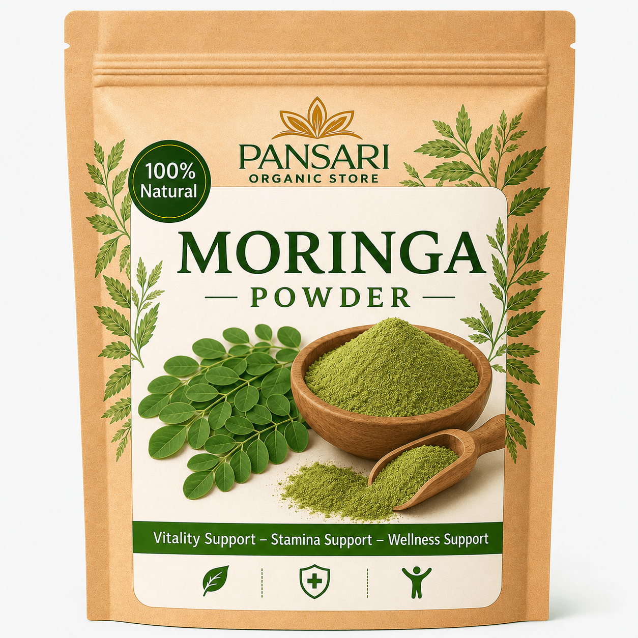 Premium Pure Moringa Leaf Powder