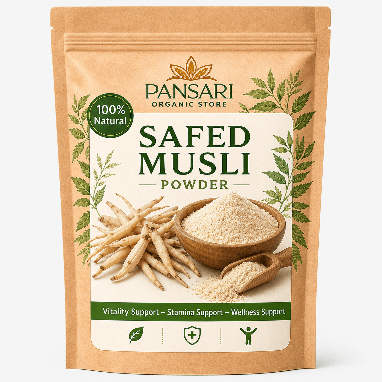 Premium Pure Safed Musli Powder